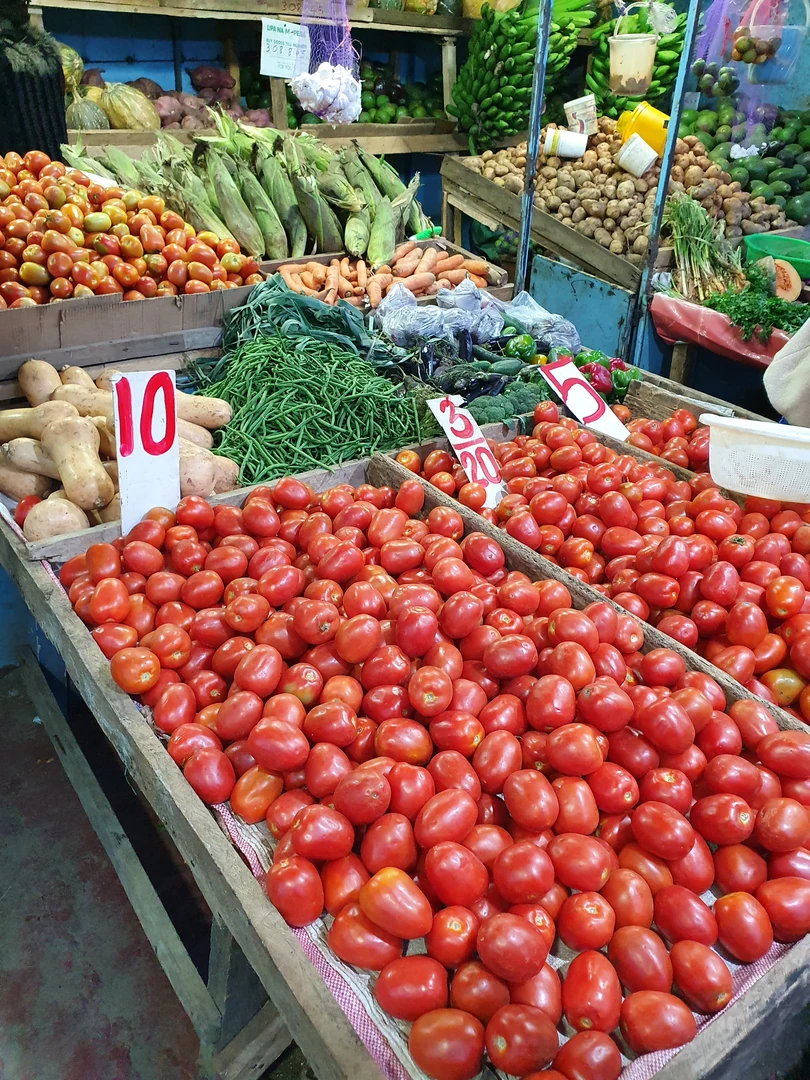 A vegetable stall in the outskirts of Nairobi, Kenya